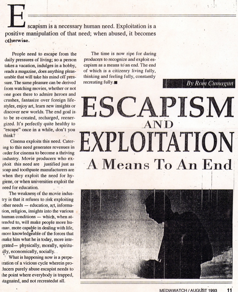 Escapism & Exploitation